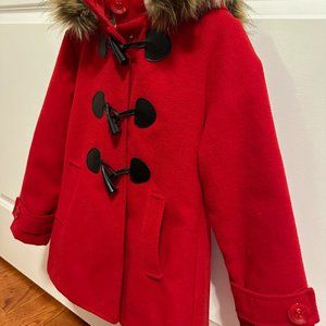 Girls Red Coat, size 6